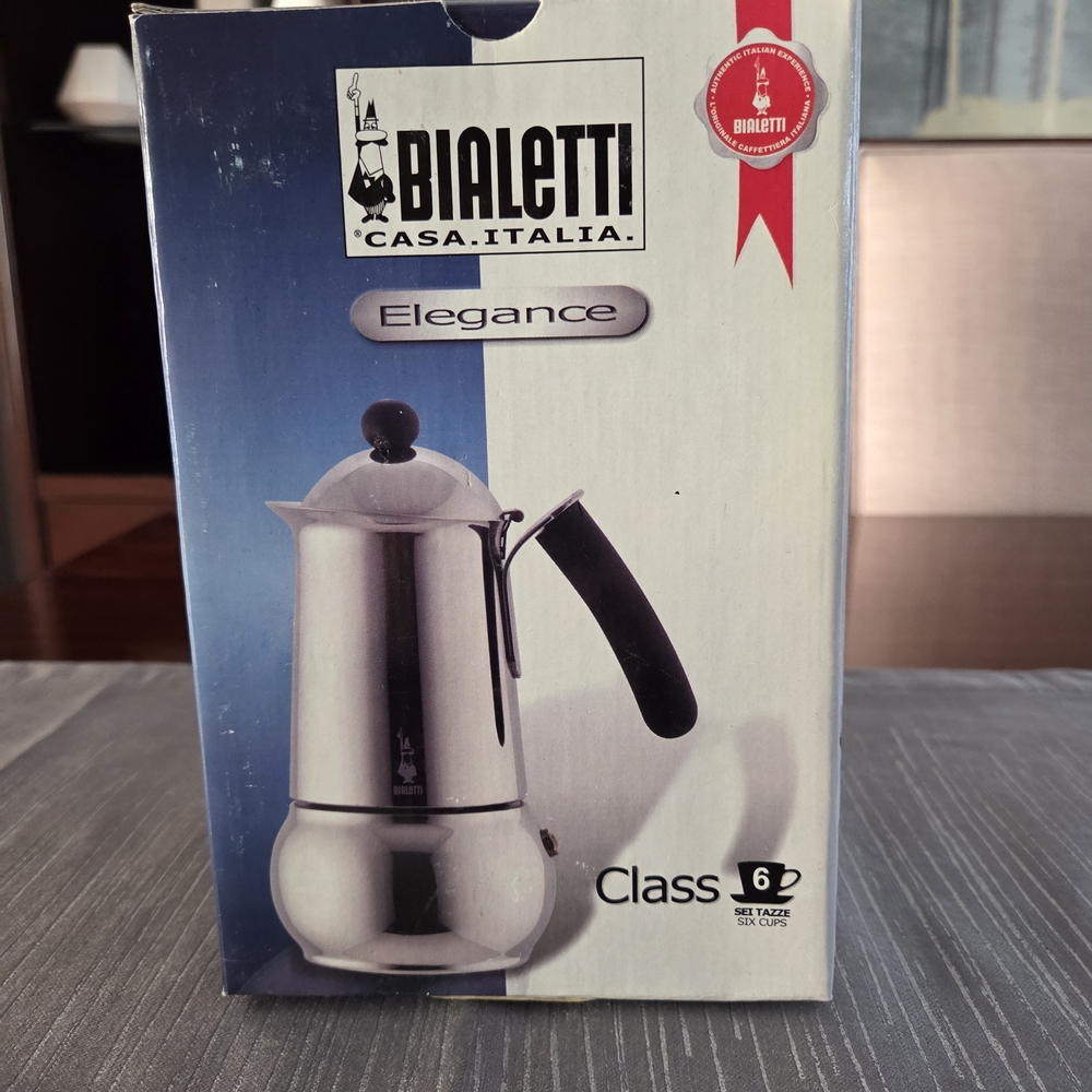 Bialetti Elegance Stainless Steel Stovetop Espresso Maker